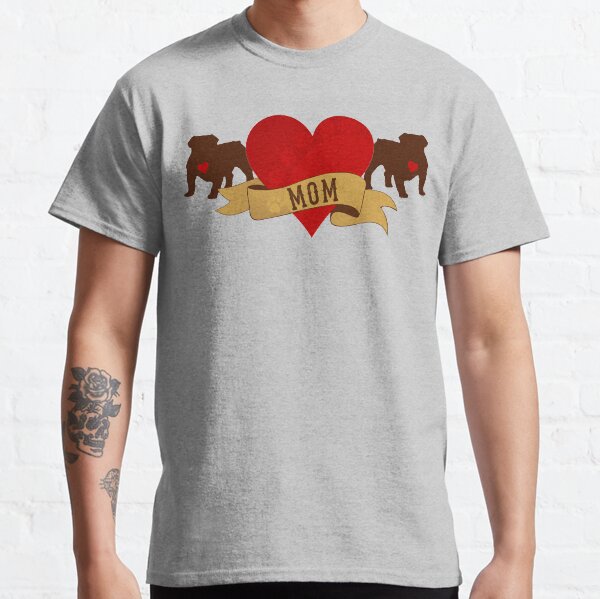 Tattoo Style English Bulldog Classic T-Shirt