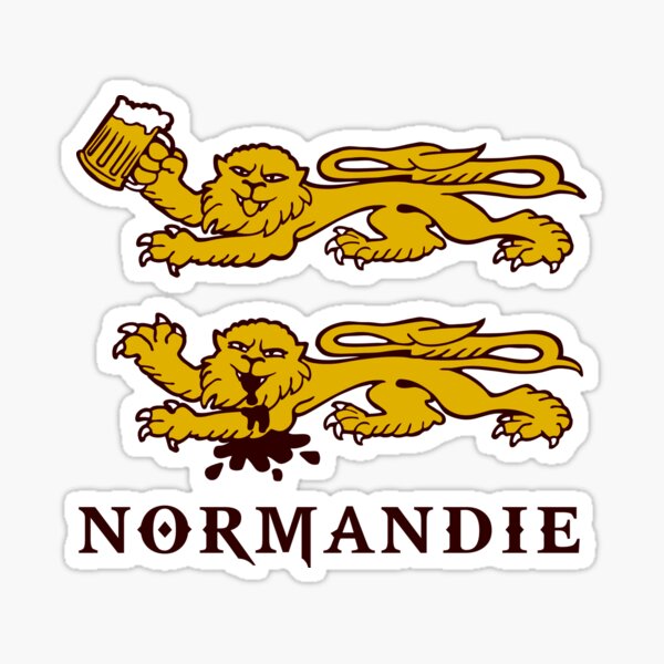Autocollant drapeau de la Normandie
