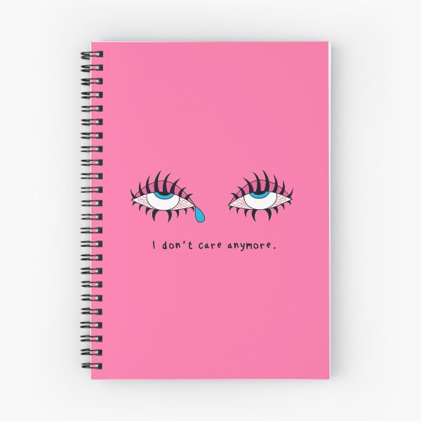 Item preview, I don't care anymore blue eye rolling with pink shadow designed and sold by primasart.