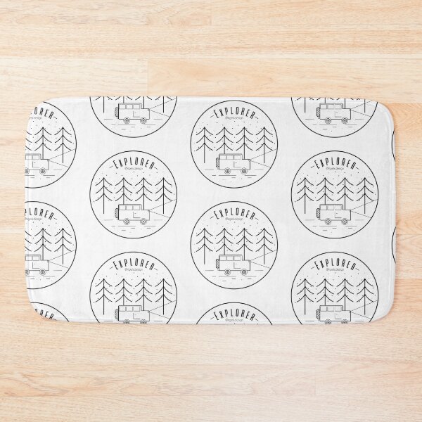 Item preview, Explorer - Explore the Great Outdoors - Hike - Line Art Badge designed and sold by Rigel Bergonio.