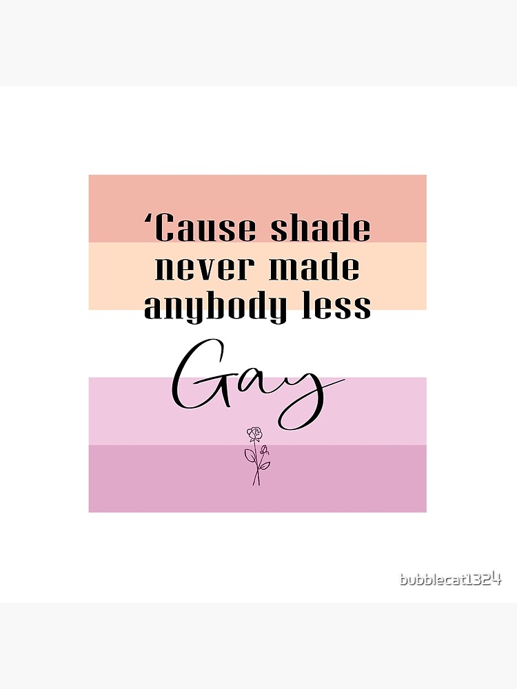 Impression Rigide Citation De La Fierte Lesbienne Taylor Swift Par Bubblecat1324 Redbubble