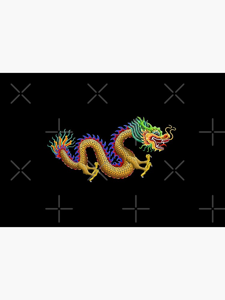 Gold Chinese Dragon by 99stars