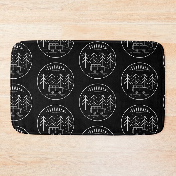 Item preview, Explorer - Explore the Great Outdoors - Hike - Line Art Badge- Night designed and sold by Rigel Bergonio.