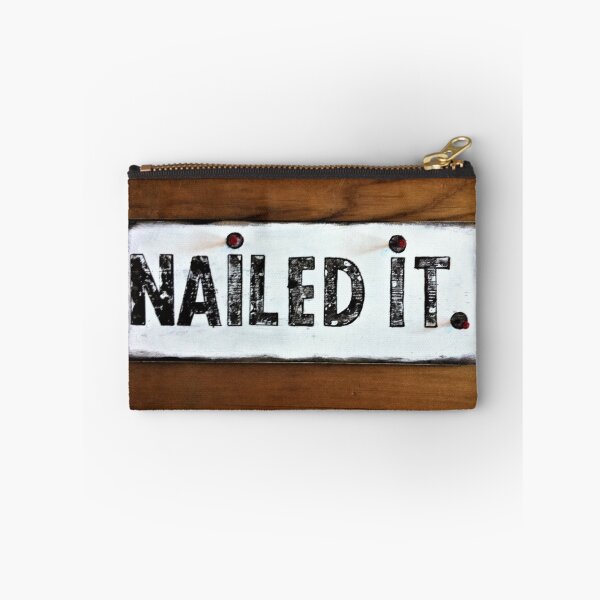 Item preview, Nailed It Black and White Sign on Wood designed and sold by RachelAlbang.