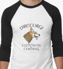 DireCorgi Men's Baseball ¾ T-Shirt