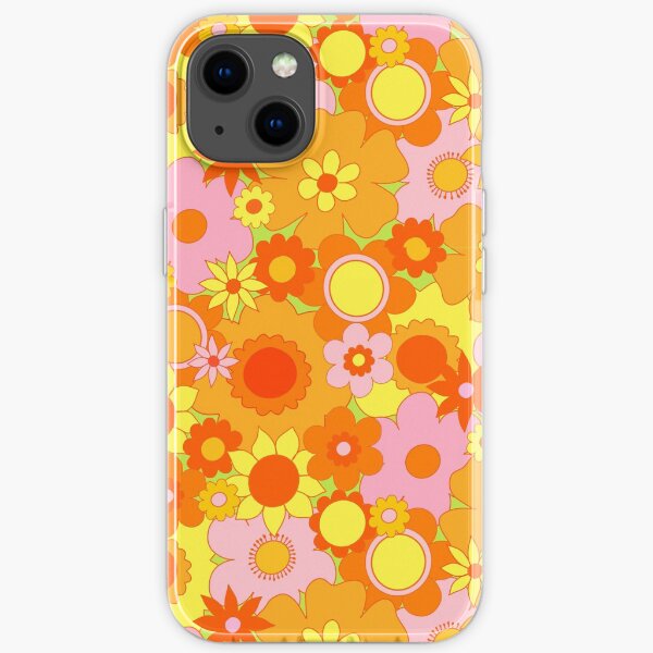 Flower Power Orange - The Peach Fuzz iPhone Soft Case