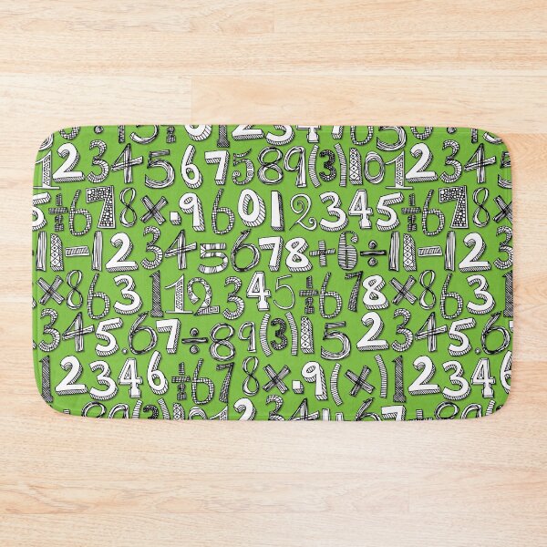 Item preview, math doodle green designed and sold by scrummy.
