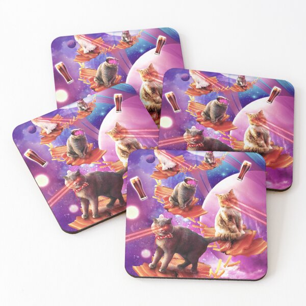 Item preview, Bacon Galaxy Laser Cat - Space Bacon Cats designed and sold by SkylerJHill.