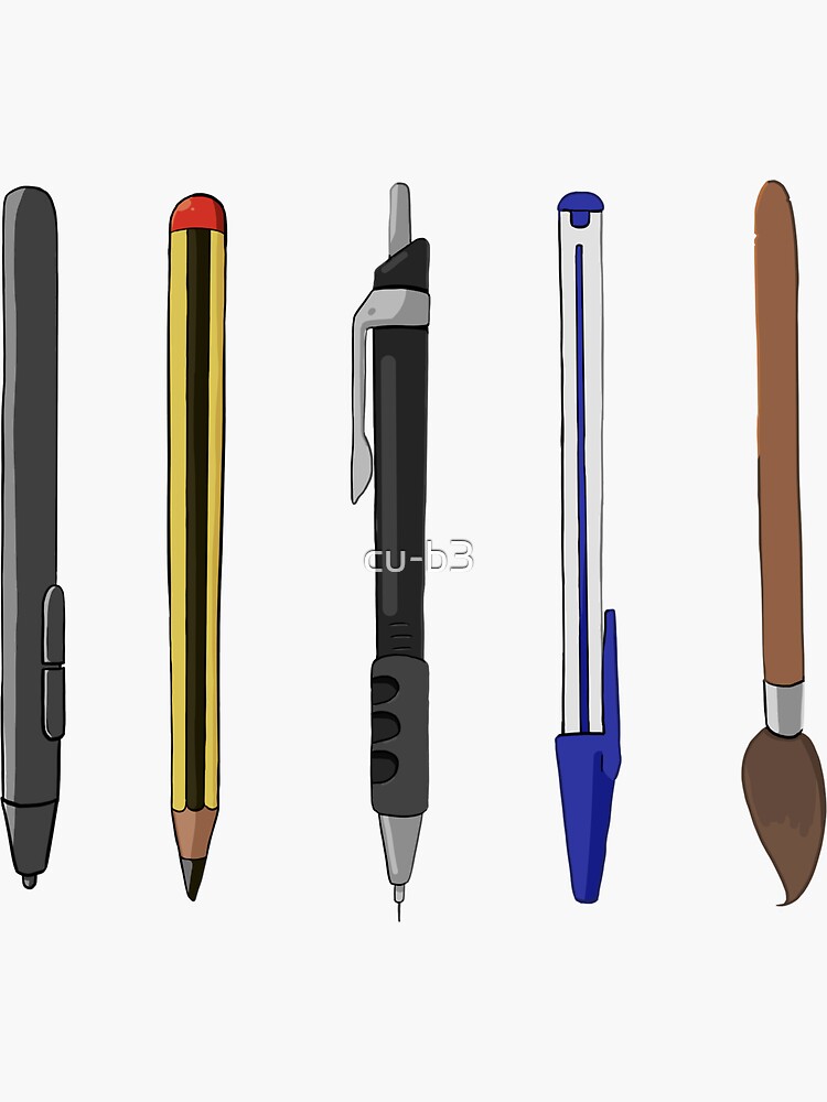 "Artist toolbox kit of art and office supplies" Sticker for Sale by cu