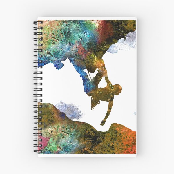 Item preview, Rock climbing extreme sport man, climbing man, climber, watercolor rock climbing designed and sold by Rosaliartbook.