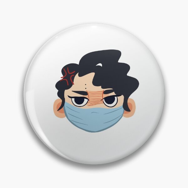 Item preview, Sakusa Kiyoomi Chibi Sticker with a Mask! designed and sold by camcamchong.