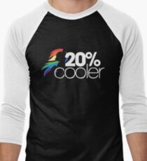 20% Cooler! (ALL options) - BLACK Men's Baseball ¾ T-Shirt