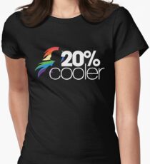 20% Cooler! (ALL options) - BLACK Women's Fitted T-Shirt