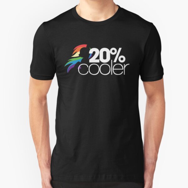 20% Cooler! (ALL options) - BLACK Slim Fit T-Shirt