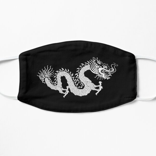 Black and White Dragon Mask