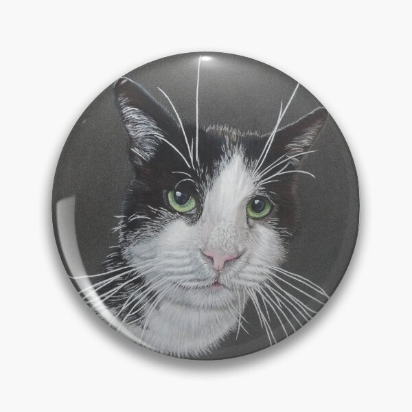 Item preview, Molly the black and white cat designed and sold by cathyscreations.