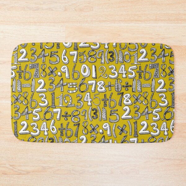 Item preview, math doodle yellow designed and sold by scrummy.