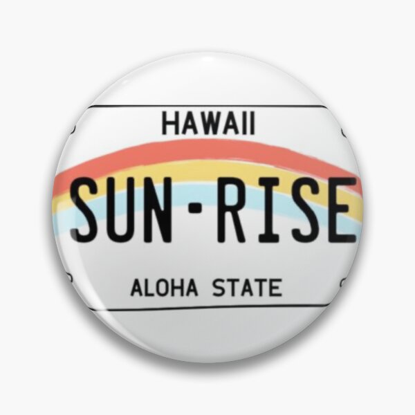 Item preview, hawaii sun rise plate designed and sold by kates-stickers.