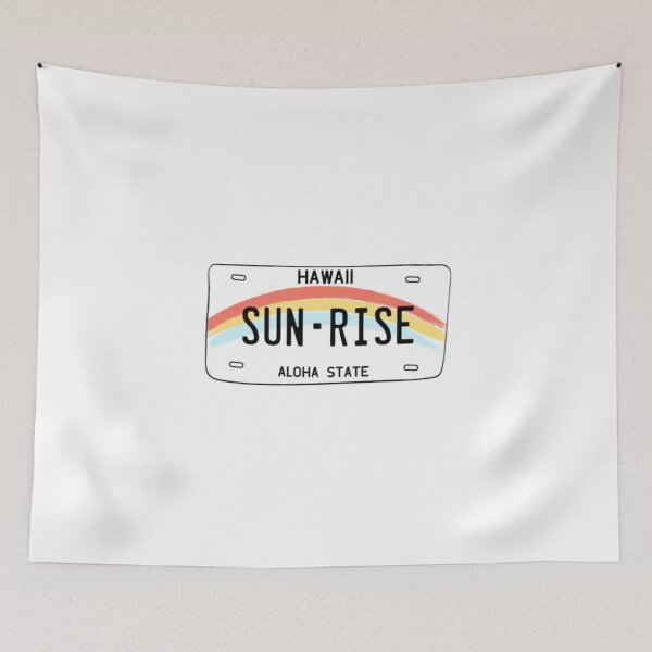 Item preview, hawaii sun rise plate designed and sold by kates-stickers.