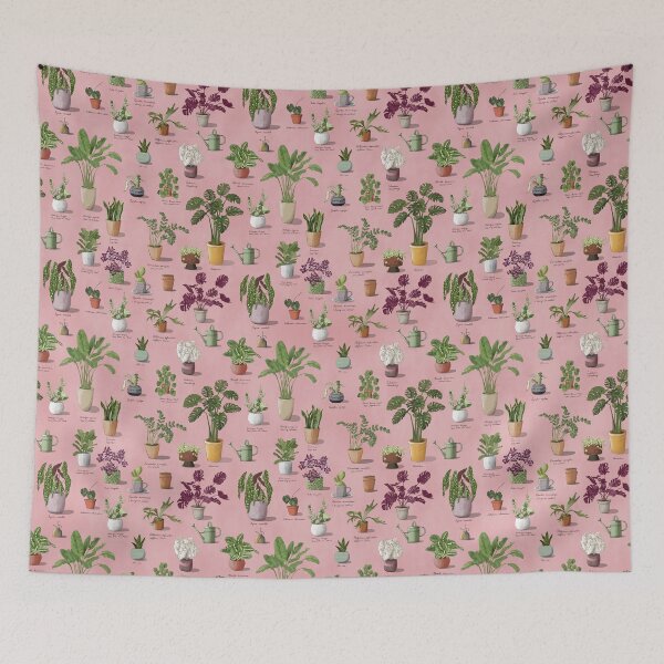 Item preview, Potted Houseplants Pattern designed and sold by Valerie Hamill.