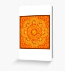 omulyana dancing mandala Greeting Card