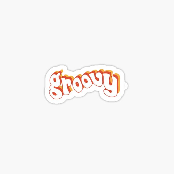 groovy text Sticker