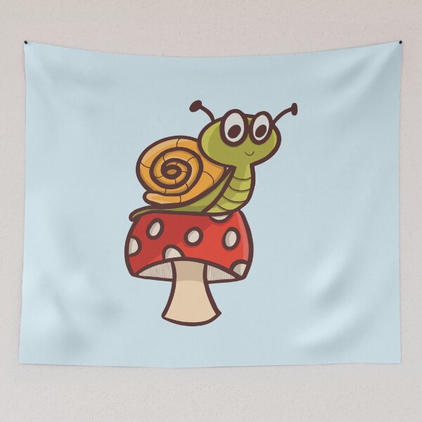 Item preview, Snail's Serenade: Adorable Journey on the Mushroom's Back designed and sold by Mrsmauve.
