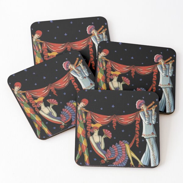 Item preview, Art Deco Harlequins designed and sold by Pixelchicken.