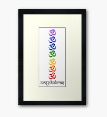 O my chakras Framed Print
