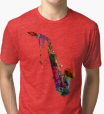 saxophone Tri-blend T-Shirt