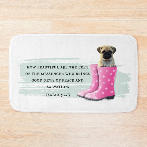 Item preview, Isaiah 52:7 Beautiful Feet, Christian design designed and sold by TheKingdomAttic.