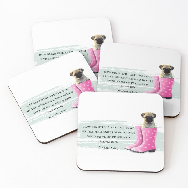 Item preview, Isaiah 52:7 Beautiful Feet, Christian design designed and sold by TheKingdomAttic.