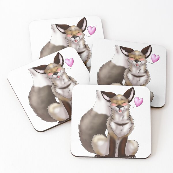 Item preview, Foxy Friends: Light Grey designed and sold by spyroid101.