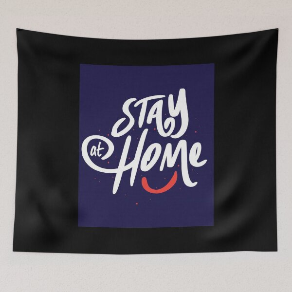 Aperçu de l'œuvre # Stay at Home : restez chez vous  créée et vendue par NewDesignFR.