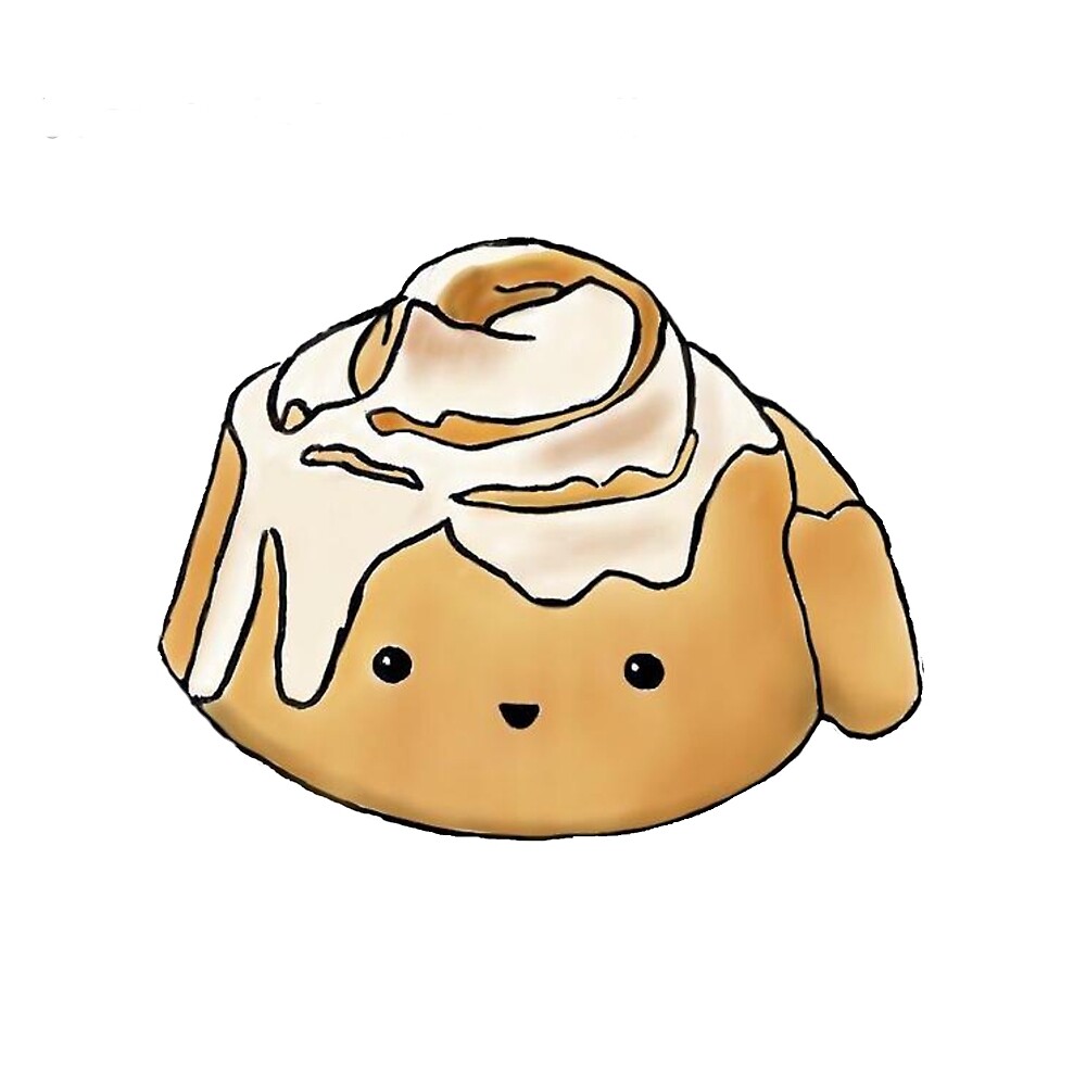 "cinnamon roll cute kawaii" by fennywho | Redbubble