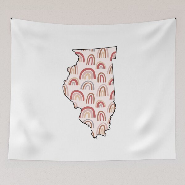 Item preview, Rainbow Illinois Outline designed and sold by annxva.