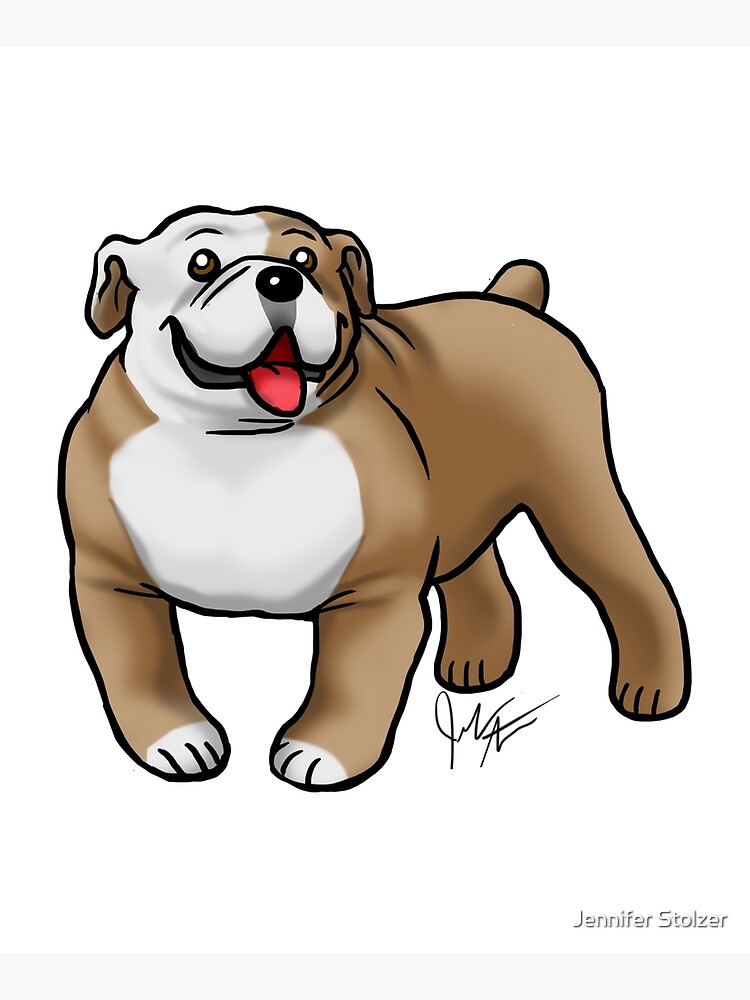 English Bulldog - Fawn and White by jameson9101322