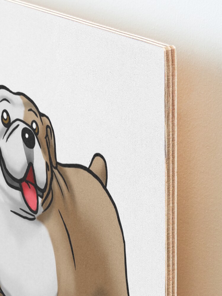 Alternate view of English Bulldog - Fawn and White Mounted Print