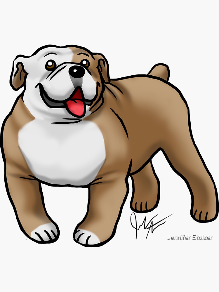 English Bulldog - Fawn and White by jameson9101322