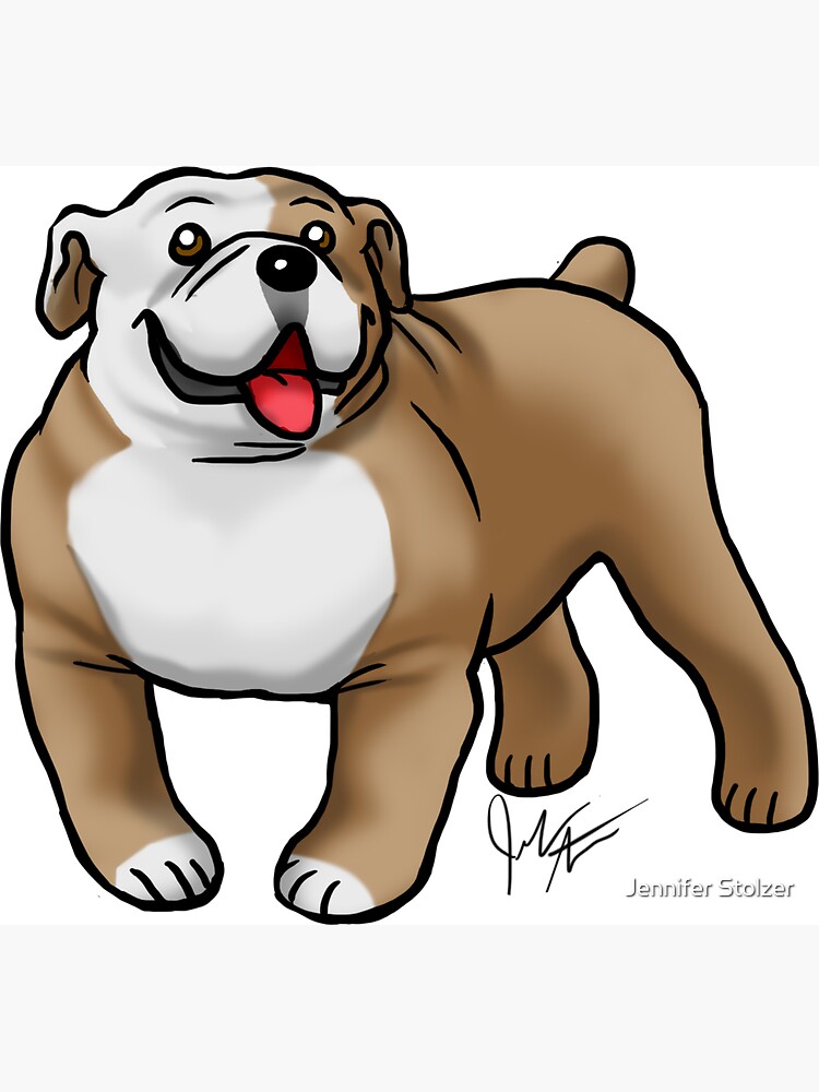 English Bulldog - Fawn and White by jameson9101322