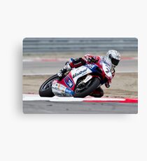 Carlos Checa at Miller Motorsports park 2012 Canvas Print