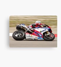 Carlos Checa at Miller Motorsports park 2012 Canvas Print