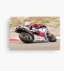 Carlos Checa at Miller Motorsports park 2012 Canvas Print