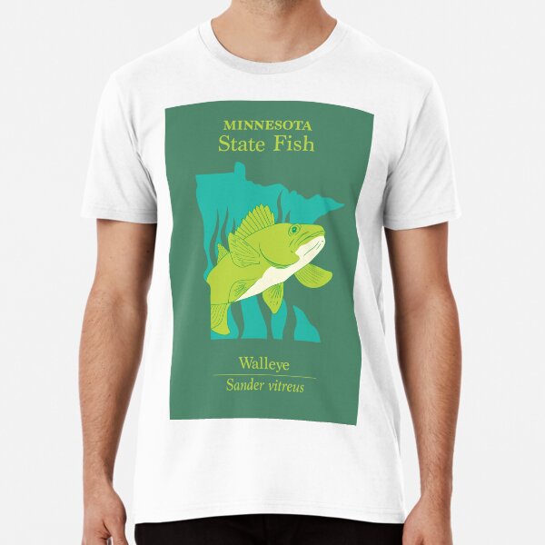 Minnesota State Fish Poster Premium T-Shirt