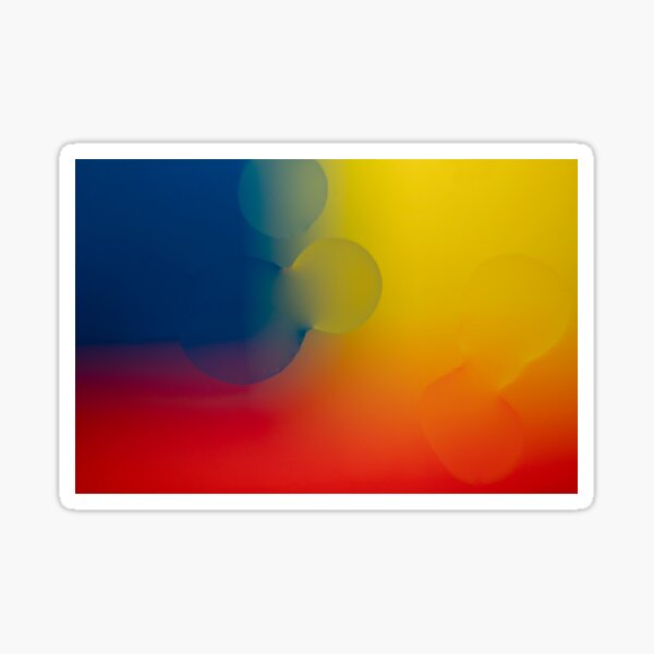 Rainbow Waterdrop Abstract Sticker