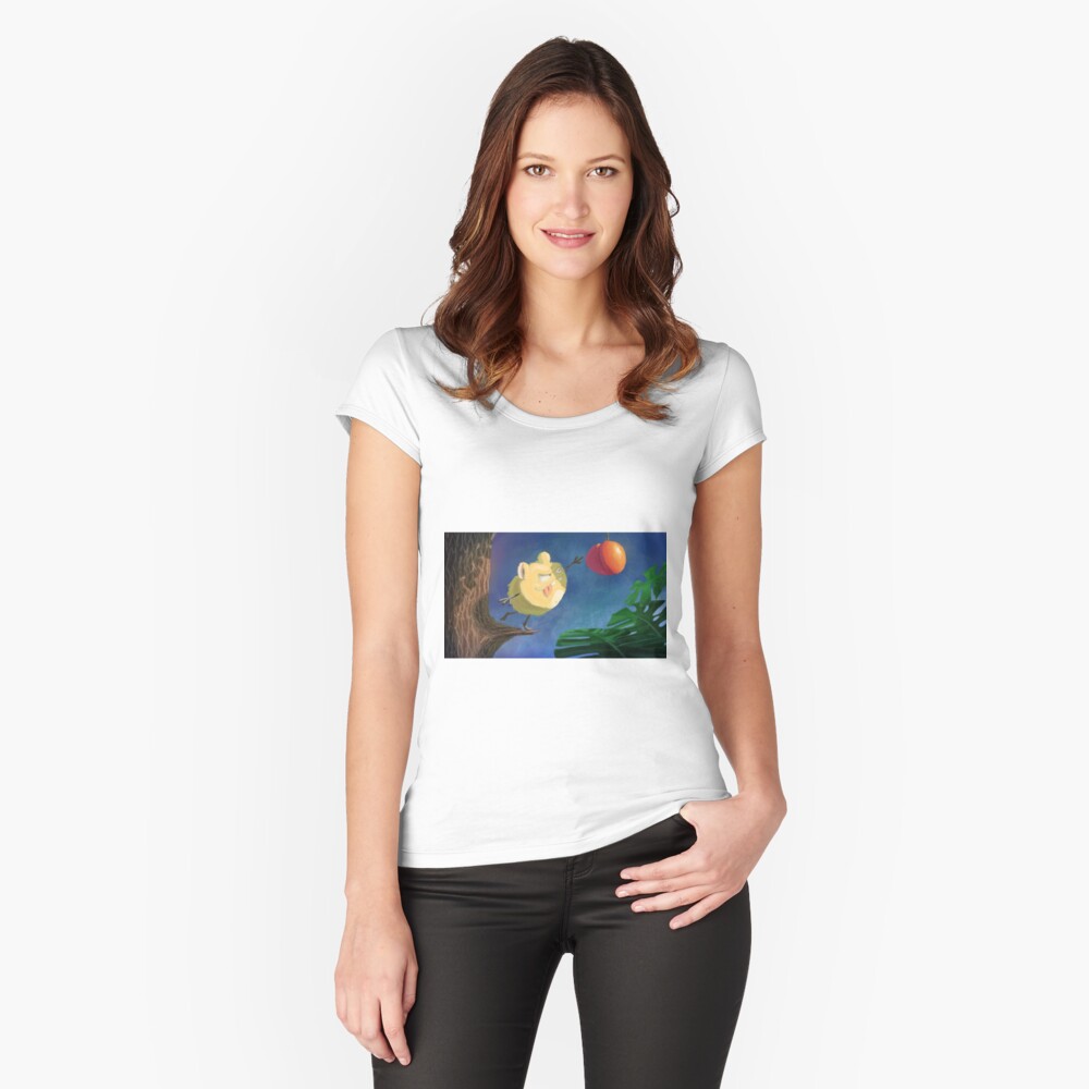 Item preview, Fitted Scoop T-Shirt designed and sold by raccoonsecret.