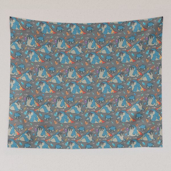 Item preview, Dodogama Party Pattern (Grey) designed and sold by tojothethief.