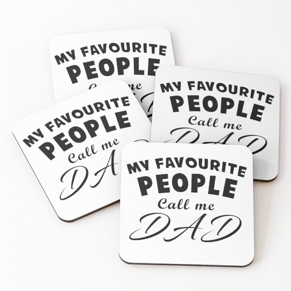 Item preview, MY FAVOURITE PEOPLE CALL ME DAD - father Son gift - faTHER Daughter gift  designed and sold by Edgy DESIGNS.