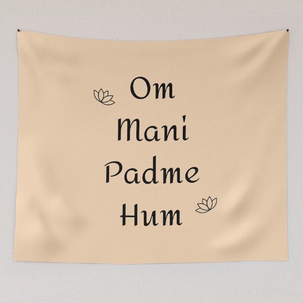 Item preview, Om Mani Padme Hum-yoga meditation mantra design designed and sold by goodguy53.