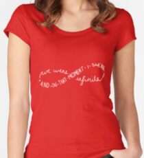 I swear we were infinite. Women's Fitted Scoop T-Shirt